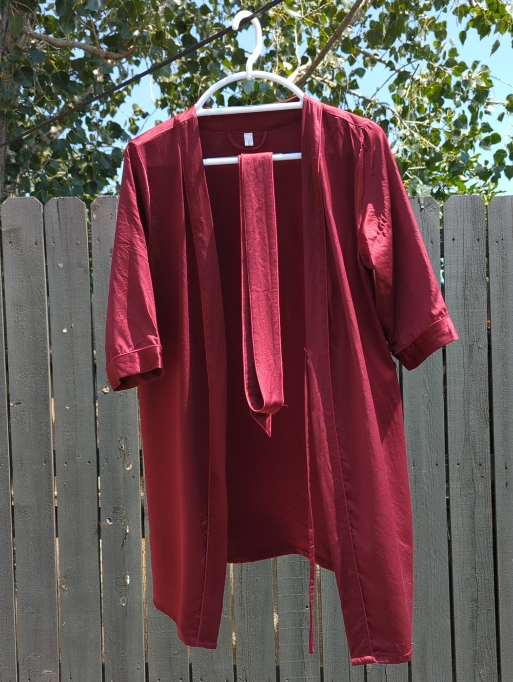 Lilysilk 22 Momme Mini Silk Cut Belted Robe, Women's S